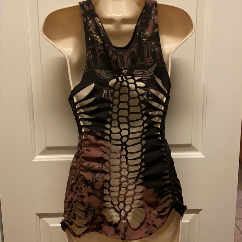 Custom cut Affliction Tank.